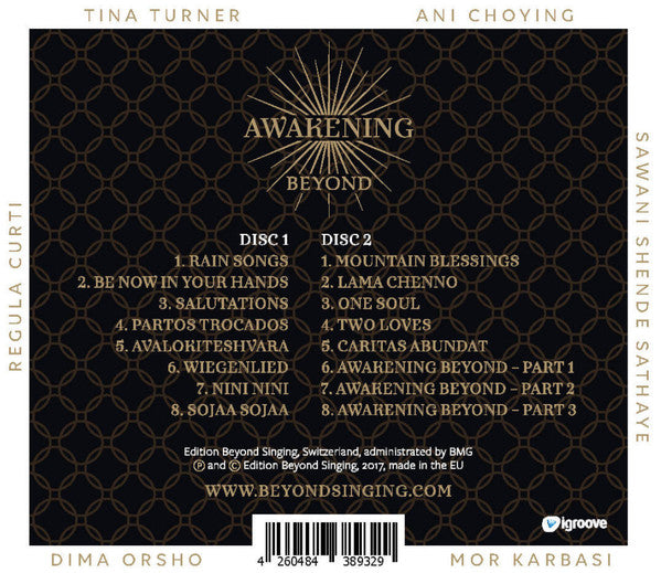Tina Turner, Regula Curti, Ani Choying Drolma*, Dima Orsho, Sawani Shende Sathaye*, Mor Karbasi : Awakening Beyond (2xCD, Album, Dig)