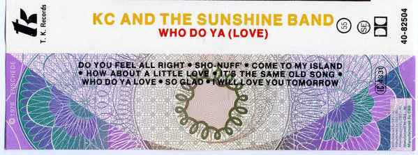 KC & The Sunshine Band : Who Do Ya (Love) (Cass, Album, Dol)