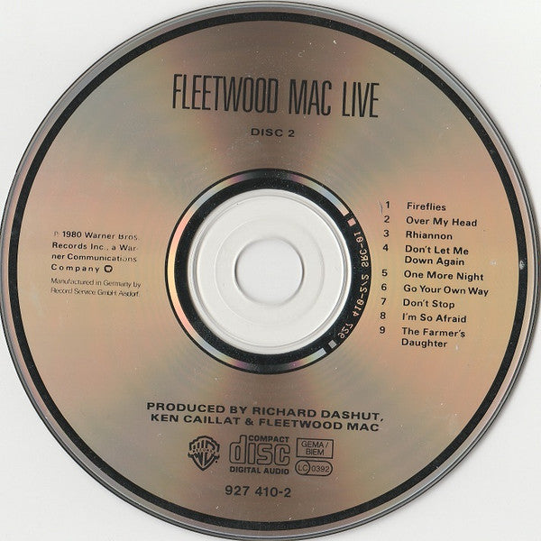 Fleetwood Mac : Fleetwood Mac Live (2xCD, Album, RE)