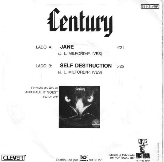 Century : Jane (7", Single)