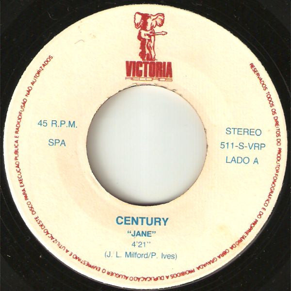 Century : Jane (7", Single)