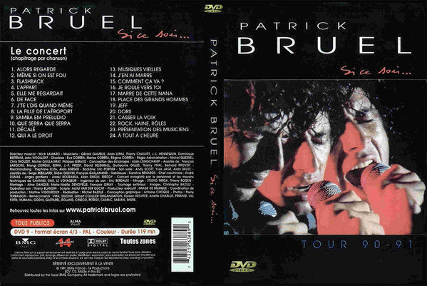 Patrick Bruel : Si Ce Soir... Tour 90 - 91 (DVD-V, PAL)