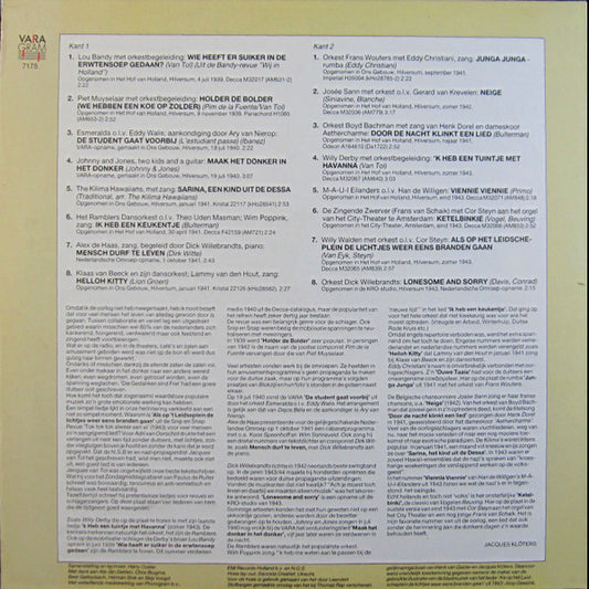 Various : Door De Nacht Klinkt Een Lied (LP, Comp, Mono)