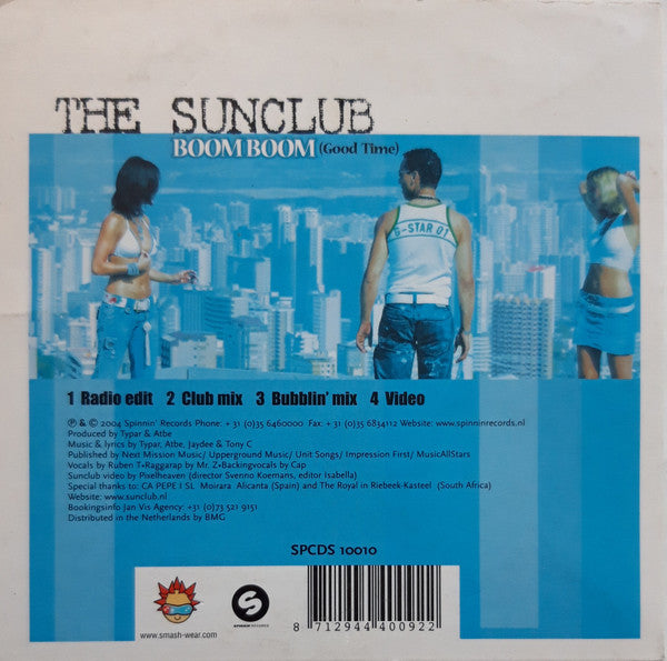The Sunclub : Boom Boom (Good Time) (CD, Single, Enh)