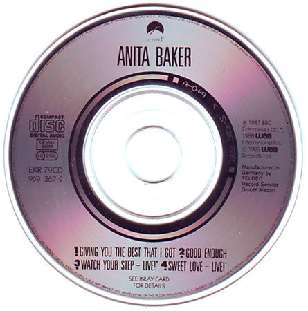 Anita Baker : Giving You The Best That I Got (CD, Mini, Single)