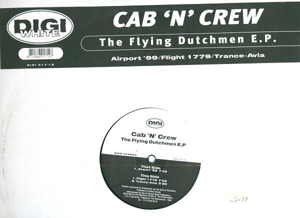 Cab'n'Crew : The Flying Dutchmen E.P (12", EP)