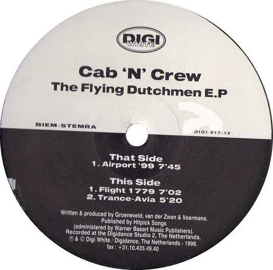 Cab'n'Crew : The Flying Dutchmen E.P (12", EP)