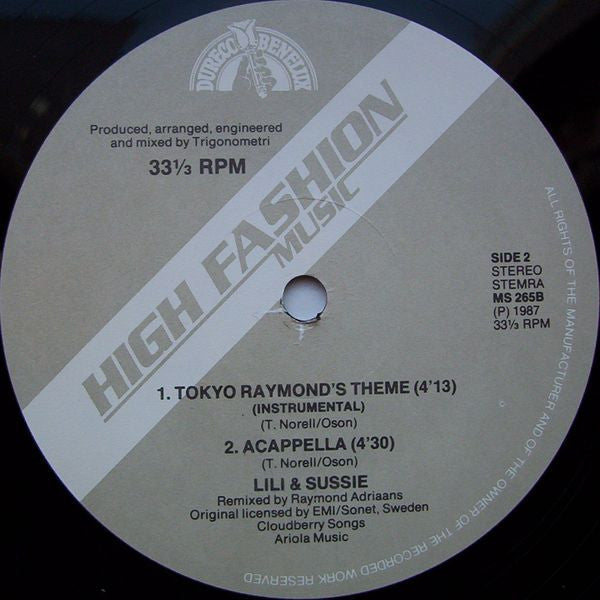 Lili & Sussie : Tokyo (12")