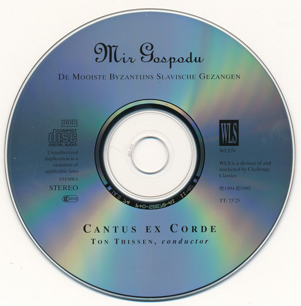 Cantus Ex Corde : Mir Gospodu (CD, Album)