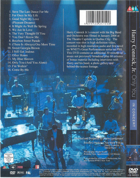 Harry Connick, Jr. : Only You In Concert (DVD-V, PAL)