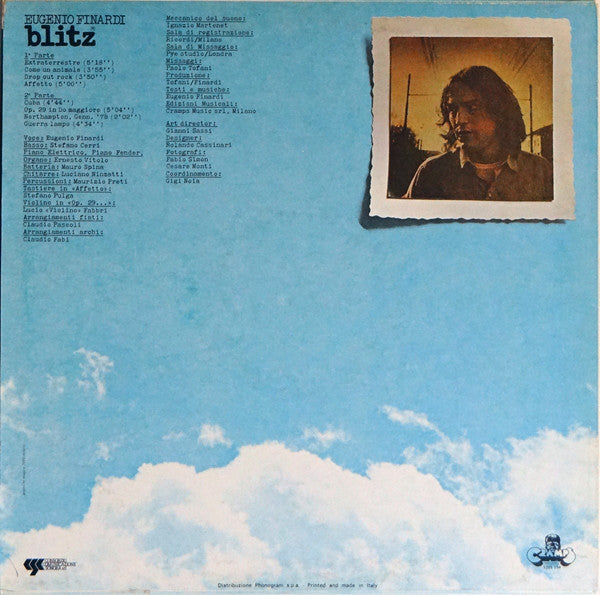 Eugenio Finardi : Blitz (LP, Album, Mono)