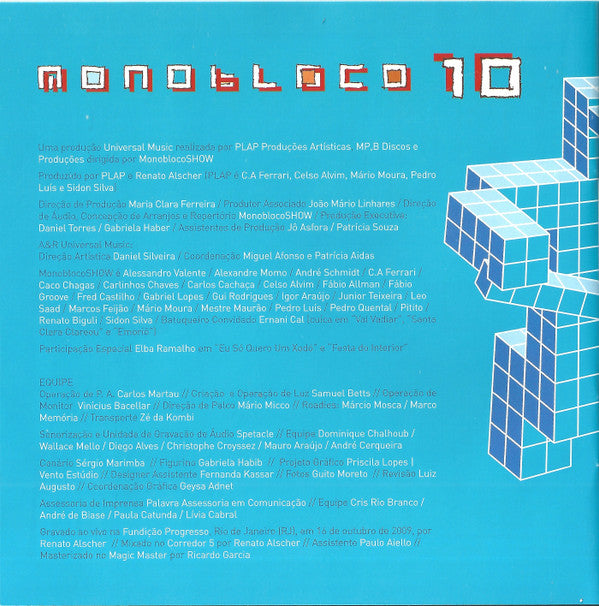 Monobloco : Monobloco 10 (CD, Album, RP, AL)