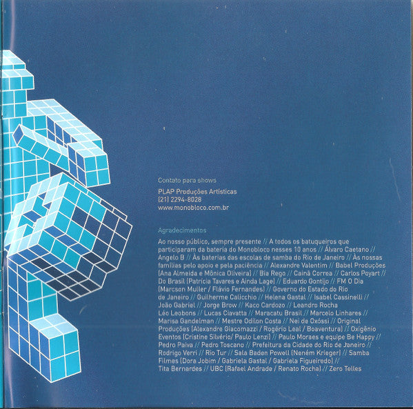 Monobloco : Monobloco 10 (CD, Album, RP, AL)