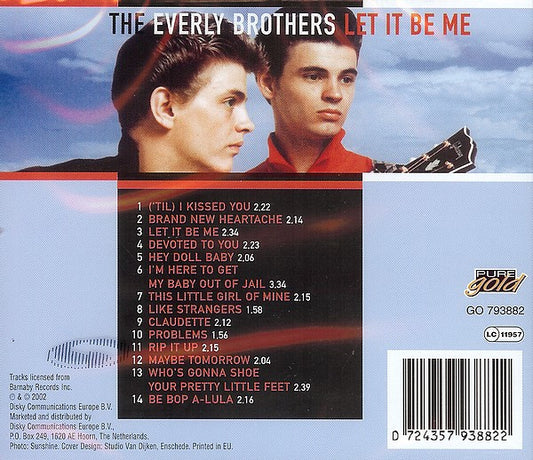 Everly Brothers : Let It Be Me (CD, Comp)
