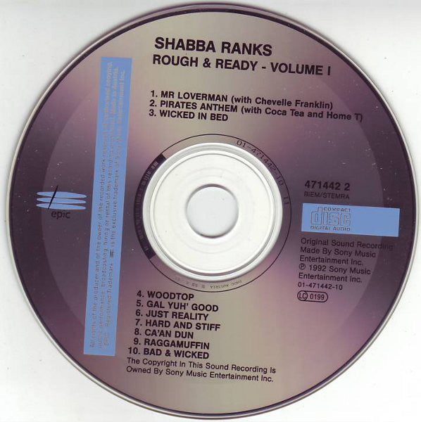 Shabba Ranks : Rough & Ready Vol.1 (CD, Album)