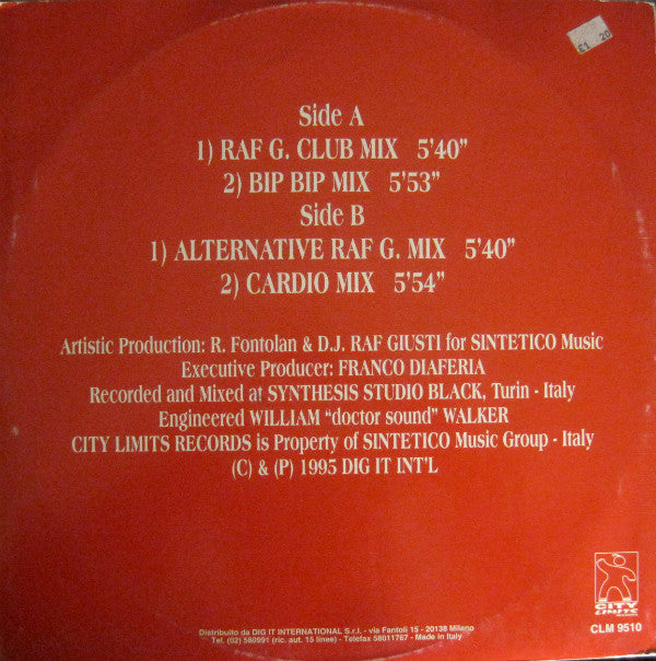 DJ Raf Giusti Feat. Jellyne : Casanova (12")
