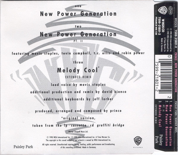 Prince : New Power Generation (CD, Single)