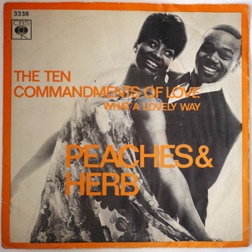Peaches & Herb : The Ten Commandments Of Love (7", Single)