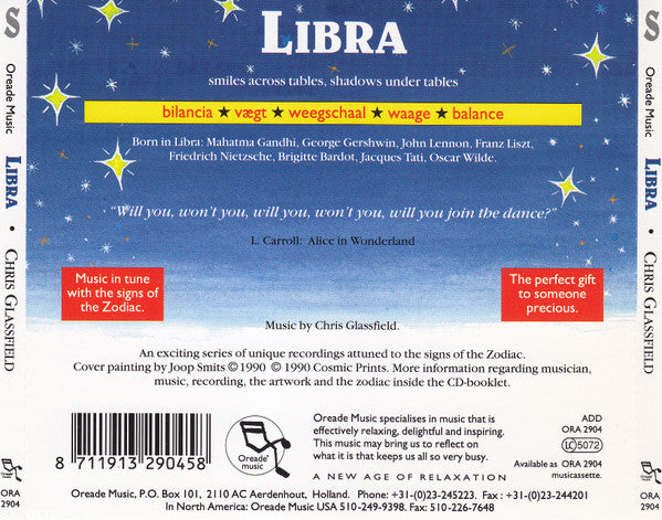 Chris Glassfield : Libra (CD, Album)