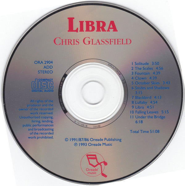 Chris Glassfield : Libra (CD, Album)