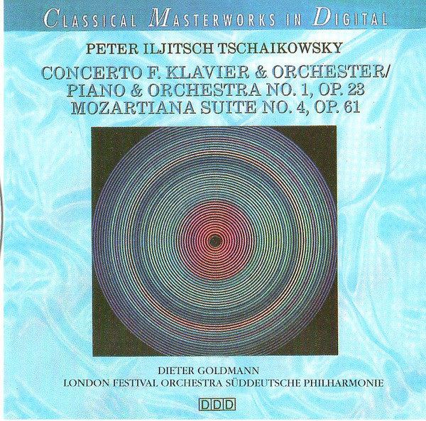Pyotr Ilyich Tchaikovsky : Concerto Für Klavier & Orchester / For Piano & Orchestra No. 1, Op.23 Mozartiana Suite No. 4, Op. 61 (CD, Comp)