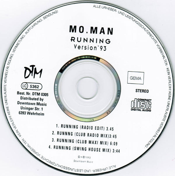 Duane Moman : Running (Version '93) (CD, Maxi)