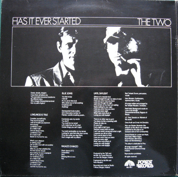 The Two (2) : Has It Ever Started (LP)