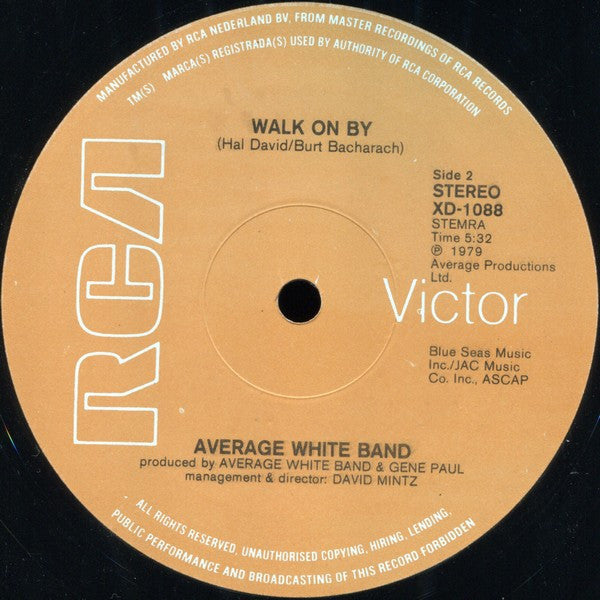 Average White Band : Feel No Fret / Walk On By (12", Single)