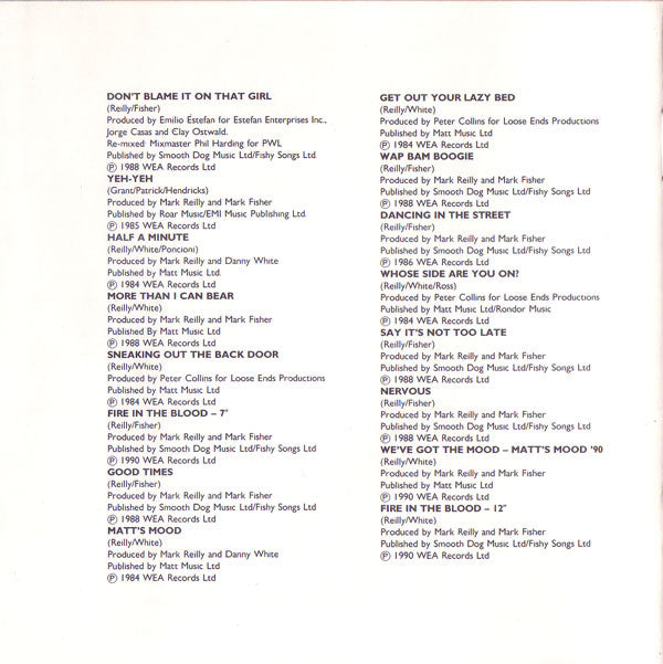 Matt Bianco : The Best Of Matt Bianco (CD, Comp)