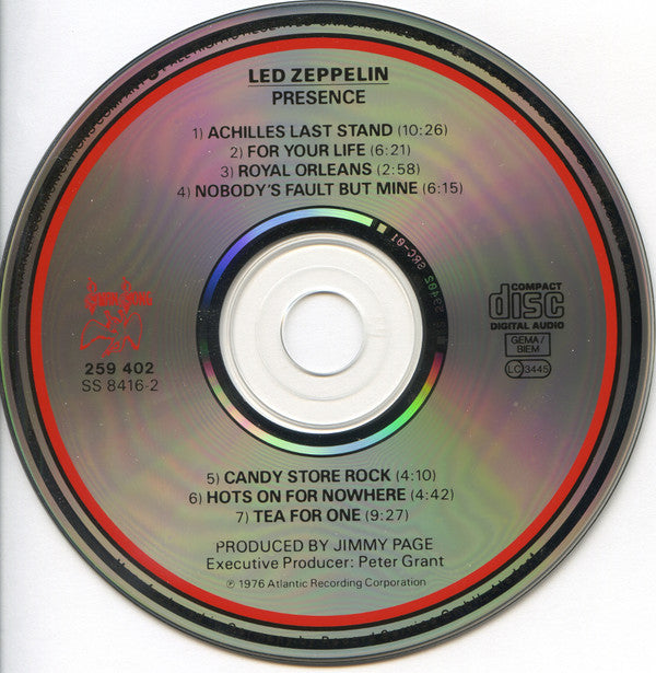 Led Zeppelin : Presence (CD, Album, RE)