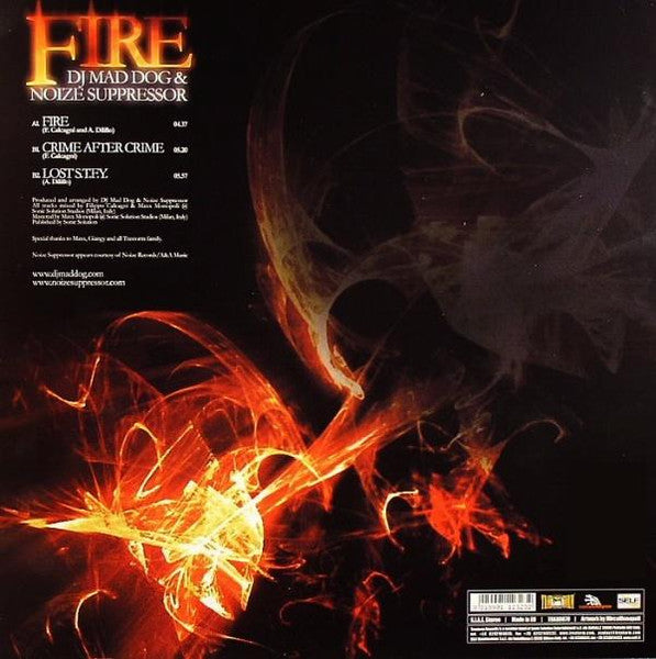DJ Mad Dog & Noize Suppressor : Fire (12")