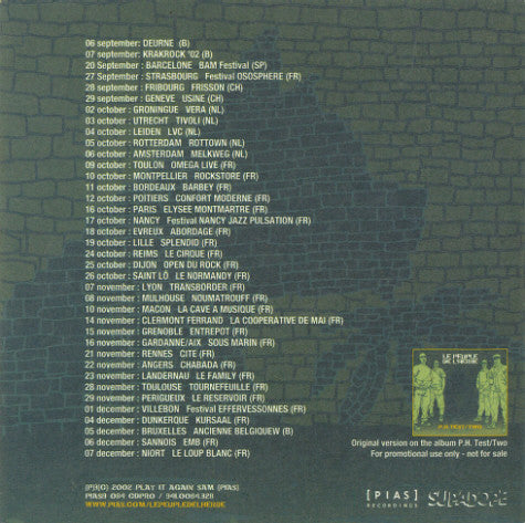 Le Peuple De L'Herbe Feat. UK Apachi : No Escape (CD, Single, Promo)