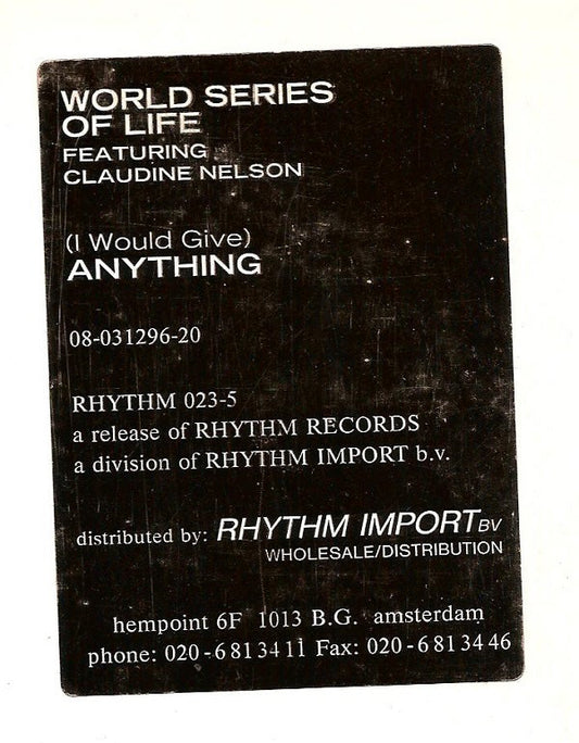 World Series Of Life Featuring Claudine Nelson : I Would Give Anything (12")