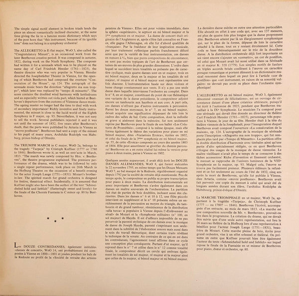 Ludwig van Beethoven - Philharmonia Hungarica, Hans Ludwig Hirsch : Tänze Vol. II  (12 German Dances • 12 Contre Danses) (LP)