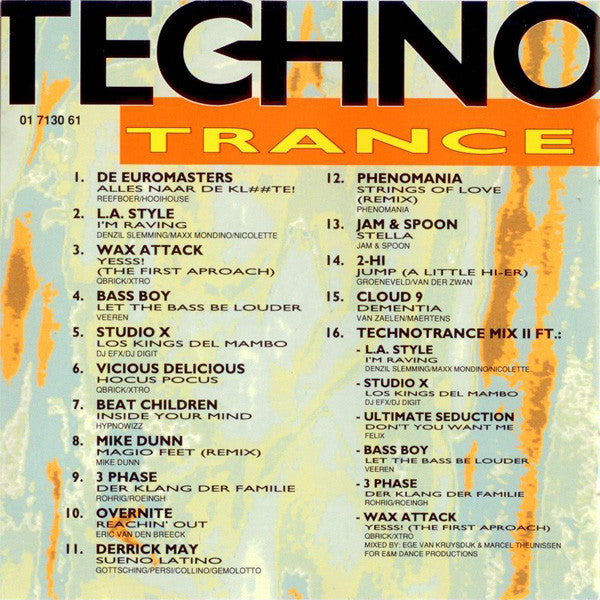 Various : Techno Trance 3 (CD, Comp, P/Mixed)