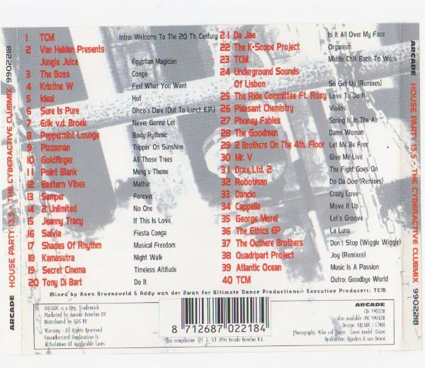 Various : House Party 13½ (The Cyberactive Clubmix) (CD, Mixed)