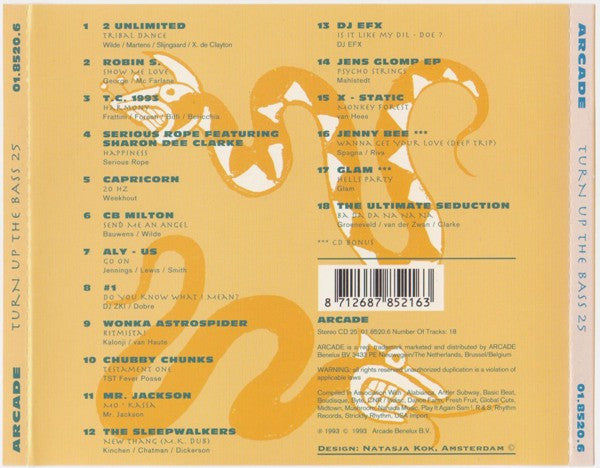 Various : Turn Up The Bass Volume 25 (CD, Comp)