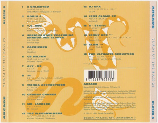 Various : Turn Up The Bass Volume 25 (CD, Comp)