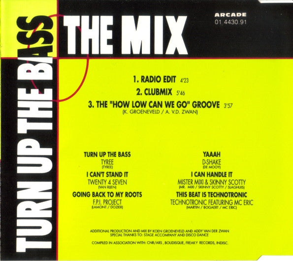 Various : Turn Up The Bass "The Mix" (CD, Maxi)