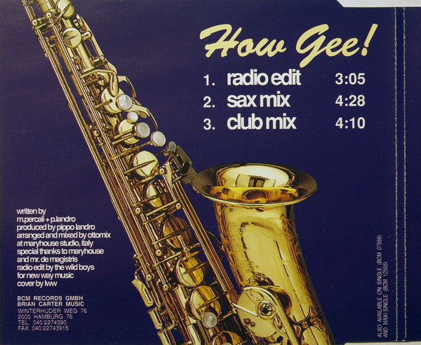 Black Machine : How Gee! (CD, Single)