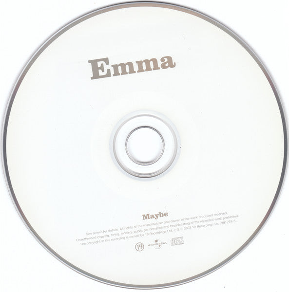 Emma Bunton : Maybe (CD, Single, Enh)