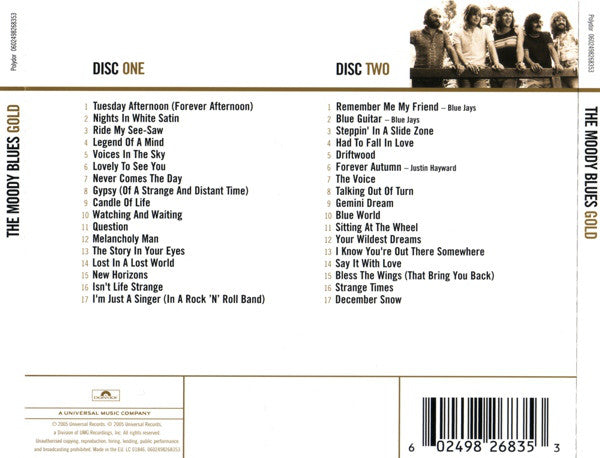 The Moody Blues : Gold (2xCD, Comp, RM)