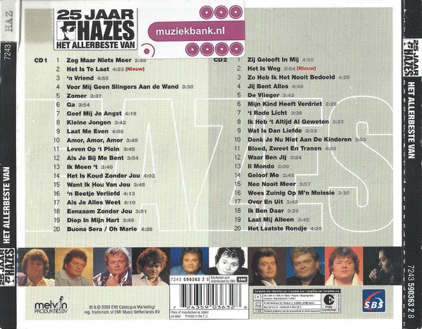 André Hazes : Het Allerbeste Van 25 Jaar Hazes (3xCD, Album, Comp, Copy Prot., Ltd)