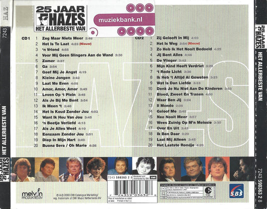 André Hazes : Het Allerbeste Van 25 Jaar Hazes (3xCD, Album, Comp, Copy Prot., Ltd)