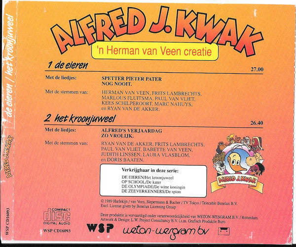 Alfred J. Kwak : De Eieren / Het Kroonjuweel (CD, Album)