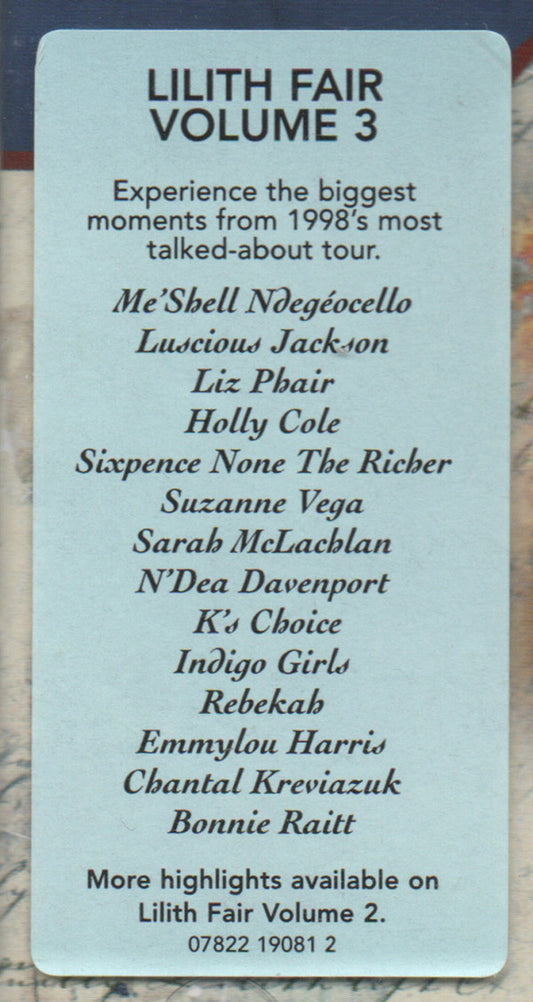 Various : Lilith Fair (A Celebration Of Women In Music) Volume 3 (CD, Album)