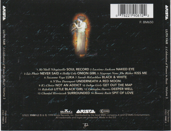 Various : Lilith Fair (A Celebration Of Women In Music) Volume 3 (CD, Album)