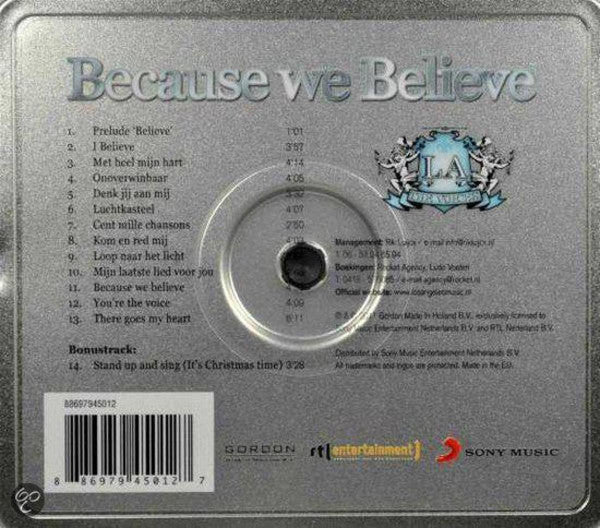 Los Angeles, The Voices : Because We Believe (CD, Album, S/Edition, Tin)