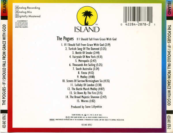 The Pogues : If I Should Fall From Grace With God (CD, Album, RE)