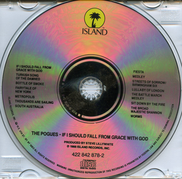 The Pogues : If I Should Fall From Grace With God (CD, Album, RE)